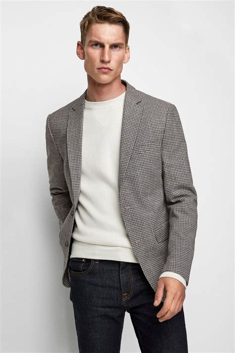 zara casual blazer men.